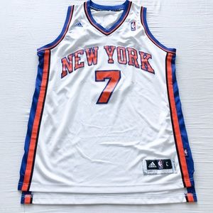 NYK Carmelo Anthony White Swingman Home Jersey